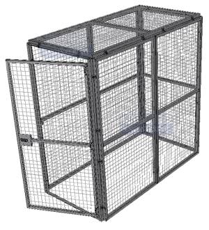 MSC210 Fully enclosed Modular Storage Cage - 2100mm